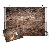 LYWYGG 7x5FT Brown Brick Wall Photography Backgrounds Family Party Backdrop Vinyl Background Baby Prop Backdrop CP-312