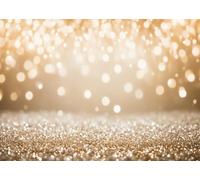 LYWYGG 7x5FT Gold Backdrop Speckle Glitter Photography Background (Will Not Glow) Bokeh Backdrops CP-624