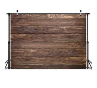 LYWYGG 8x6FT Thin Vinyl Brown Wood Backdrop for Photographers Retro Wood Wall Background Cotton Cloth Seamless for Party Photography Studio Props CP-19-0806