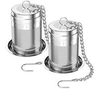 Lyxa SR 2 Pack 18/8 Stainless Steel Tea Infuser, Extra Fine Mesh Tea Infusers for Loose Tea, Tea Strainer Steeper Filter for Brew Tea, Spices & Seasonings (2)