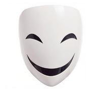 Lyxaof High Rise Invasion Mask Halloween Makeup Dance Sniper Smiling/No Mouth Face Performs Cosplay Props (Sniper Tenkuu Shinpan)