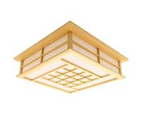 LYXG 18 W Study Bedroom Light Wooden Ceiling LAMP LED Lights Japanese Tatami Floor lamp (350MM*350MM*120MM), White Light