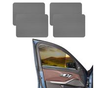 Lyxheth 4PCS Car Side Window Sunshade, Removable Window Tint, Static Cling Films Stickers Sun Shade UV Rays Privacy Protector, Universal Washable Reuseable Sun Shade Car Accessories for Cars (4PCS)