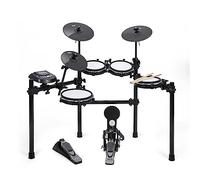 LyxJam 8-Piece Electronic Drum Kit, Professional Drum Set with Real Mesh Fabric, 448 Preloaded Sounds, 70 Songs, 15-Song Recording Capacity, Choke,Rim,Edge Capability & Kick Pad, Drum Sticks Included