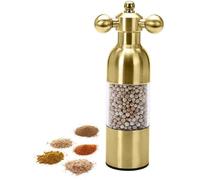 LYXLBX Stainless Steel Pepper Mill Pepper Mill Water Tap Pepper And Salt Grinder Set,Gold-L