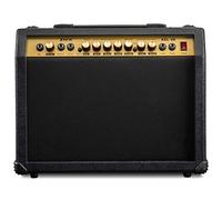 LyxPro 40 Watt Electric Guitar Amplifier | Combo Solid State Studio & Stage Amp with 8” 4-Ohm Speaker, Custom EQ Controls, Drive, Delay, ¼” Passive/Active/Microphone Inputs, Aux in & Headphone Jack