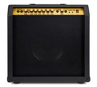 LyxPro 60 Watt Electric Guitar Amplifier | Combo Solid State Studio & Stage Amp with 10” 4-Ohm Speaker, Custom EQ Controls, Drive, Delay, ¼” Passive/Active/Microphone Inputs, Aux In & Headphone Jack