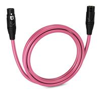 LyxPro Balanced XLR Cable 1.8m Premium Series Professional Microphone Cable, Powered Speakers and Other Pro Devices Cable, Pink