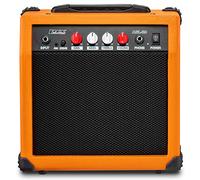 LyxPro Electric Guitar Amp 20 Watt Amplifier Built in Speaker Headphone Jack and Aux Input Includes Gain Bass Treble Volume and Grind - Sunburst