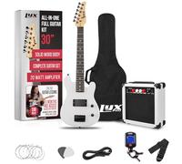 LyxPro Electric Guitar Starter Set for Children with 3/4 Guitar for Beginners, Amplifier, 6 Strings, Two Picks, Shoulder Strap, Digital Tuner, Includes
