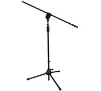 LyxPro Tripod Boom Floor Microphone Stand Adjustable Height, Foldable, Tilting and Rotating for Stage or Studio fits 3/8" and 5/8" mounts