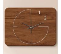 LYXWGRZD Flip Up Electric Meter Box Decorative Painting, Fuse Box Cover With Silent Wall Clock Design, Wall Mounted Electrical Panel Meter Breaker Cover for Living Room(Brown A,18x24in/46x61cm)