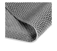 LYXXW Non-Slip Drainage Floor Mat, 0.22'' Thick Mesh Hole Pool Mat, Commercial PVC Mesh Hollow Mats, Outdoor Indoor Rug for Bathroom Patio Bath Shower,Gray,0.9x3m/3x10FT