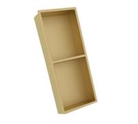 LYXXW Square Shower Niche Wall Insert Built-In Shower Niche 304 Stainless Steel Bathroom Shelves for Bathroom Shampoo Soap Toiletries Alcove, No Tiles Needed - 320 * 320 * 125mm,Gold