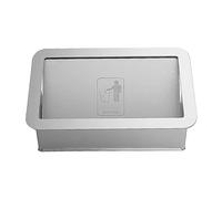 LYXXW Wall Mounted Garbage Can Lid, Built-in Side Opening Waste Bin Cove Kitchen Compost Bin, Cabinet Trash can Easy to Clean Space Saving for Cabinet Door, Bathroom, Bedroom, Offices