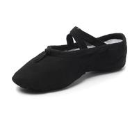 LYXYGMV Ballet Shoes for Girls Children Women Dance Slippers Kids/Child Ballroom Latin Modern Tango Dancing Salsa Training for Dance Practice or Performance(Black2,37 (23.5cm))