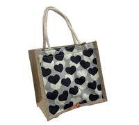 LYXYGMV Handbag Linen Handbag Lunch Box Bag Cosmetic Portable Shopping Bag Versatile Casual Women'S Bags(C-Red-Button-01)