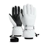 LYXYGMV Men Women Ski Gloves Ultralight Waterproof Winter Warm Snowboard Motorcycle Riding Snow Windproof for Snowboarding Outdoor Walking(White,S)