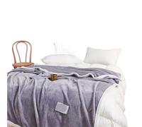 LYXYGMV Thiened Coral Fce Flannel Blanket For Student Dormi Bed Single Person Mattr Cover Summer Use Warm Modern Sle for Couch, Sofa, Armchairs(Grey,200cmx230cm)