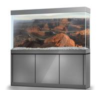 LYYAB Aquarium Background Stickers - Canyon, River, Rock, Self-Adhesive Fish Tank Reptile Terrarium Decor Poster (75 x 50 cm / (29.5 x 19.6 inches))