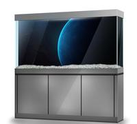 LYYAB Aquarium Background Stickers - Planet, Blue, Space, Self-Adhesive Fish Tank Reptile Terrarium Decor Poster (120 x 60 cm / (47.2 x 23.6 inches))