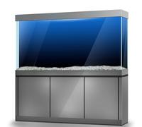 LYYAB Blue Black Gradient Aquarium Background Stickers - Fish Tank Reptile Terrarium Decor 120 x 60 cm / (47.2 x 23.6 inches)