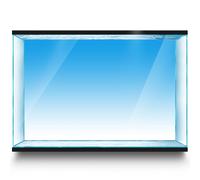 LYYAB Blue White Gradient Aquarium Background Stickers - Fish Tank Reptile Terrarium Decor 90 x 30 cm / (35.4x11.8 i