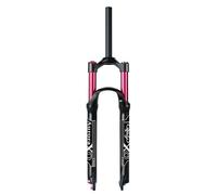 LYYCX AuroraXQ Mountain Bike Air Suspension Forks 26/27.5/29 Inch, Travel 140mm Rebound Adjust 1 1/8 MTB Front Fork QR 9mm for AM/XC/DH(Straight Manual Lockout,26 inch)