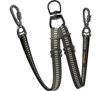 LYYDAN Dual Reflective Dog Leash Tangle Free - Heavy Duty Double Handle Dog Walking Training Leash for Large, Medium, Small Dogs