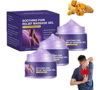 Lyyeto Turmeric & Emu Oil Arthritis Soothing Pain Relief Massage, Turmeric Oil for Arthritis & Pain Relief, Fast-Absorbing Purple Gel, Natural Formula, Joint & Muscle Soothing (3)