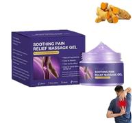 Lyyeto Turmeric & Emu Oil Arthritis Soothing Pain Relief Massage, Turmeric Oil for Arthritis & Pain Relief, Natural Formula, Fast-Absorbing Purple Gel (1)