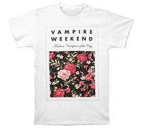 LYYJY Vampire Weekend Men's Floral Slim Fit T-shirt White, dBlack, Medium