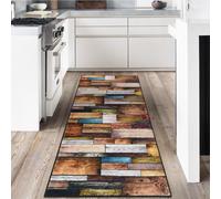 LYYK Hallway Runner, 80 x 200 cm, Washable Short Pile Rug with Non-Slip Rubber Backing, High-Quality Kitchen Runner for Entrance Area, Laundry Room and Living House Hallway