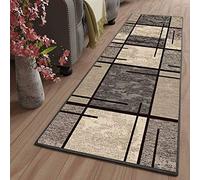 LYYK Kitchen Rug Sold by the Metre, Washable, Non-Slip, Geometric Pattern, Hallway Runner, Kitchen Runner for Hallway, Living Room, Kitchen, Dining Room, Linked, 40 x 60 cm Color12