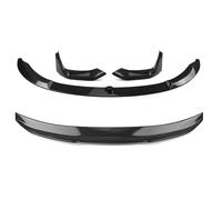 Lyykude Compatible For BMW F82 M4 2015-2020 2 Door Coupe Gloss Black/Carbon Fiber Look PSM Style Rear Trunk Spoiler Wing+Front Bumper Splitter Lip(Carbon Fiber Look)