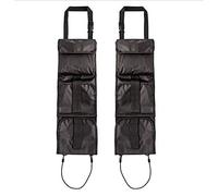 LYYS Car Seat Back Gun Sling Hanger Organizer for Rifle Hunting and Shooting (Black with pocket)