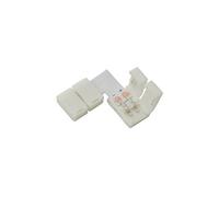 Lyyt 8 mm Single Colour L Piece Diy LED Tape Kit Connectors (Pack of 5)