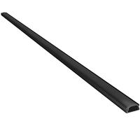 Lyyt | Aluminium Extrusion for LED Tape Profile | Short Crown | Black | 2 Metre