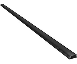 Lyyt | Aluminium Extrusion for LED Tape Profile | Short Crown | Black | 2 Metre
