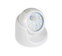 Lyyt AVL354 - White Wireless 6500K LED 120° Motion Sensor Light W/ 360° Rotating Head, IP44 & 3M Distance