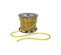 Lyyt AVL402 - Yellow 230V Indoor & Outdoor Rope Light 45M Reel, IP44 W/DIMMABLE Rice Bulbs