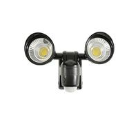 Lyyt Battery Powered 3W Twin LED FLOODLIGHT with 10M PIR Motion Sensor, IP44