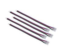 Lyyt | COB LED Strip Flexible Link Pack - Solderless Connectors for Corner and Extension - RGB 10mm Tinned- Easy Install - 5 Pack | Essential for Installers