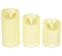 Lyyt | Dancing Flame LED Candles with Wireless Remote | Set of 3