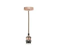 Lyyt E27 Pendant Cord Set-Antique Brass lamp Holder & Cord, Metal