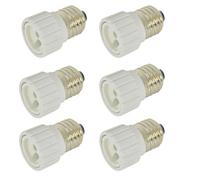 Lyyt E27 To Gu10 Lamp Socket Converter Adapter Pack Of 6 Ceramic Uk Standard For Led Halogen Cfl Bulbs
