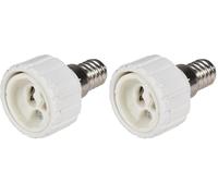 Lyyt | Lamp Socket Converter | E14 to GU10 Fitting | Edison to Halogen GU10 Adapter | Light Bulb Socket Converter | Lamp Bulb Adapter for LED, Halogen, CFL | UK Standard (Pack of 2)
