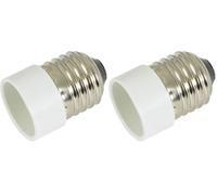 Lyyt | Lamp Socket Converter | E27 to E14 Fitting | Edison E27 to Edison E14 Adapter | Light Bulb Socket Converter | Lamp Bulb Adapter for LED, Halogen, CFL | UK Standard (Pack of 2)