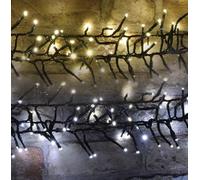 Lyyt LED Cluster String Lights with Energy Saving Timer & Control 14 Metres of Lights Dual Colour WW & CW