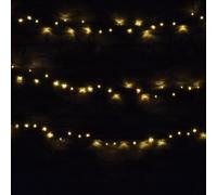 Lyyt Multi-Sequence LED Indoor/Sheltered Outdoor String Lights with 24-Hour Auto-Timer (Warm White)